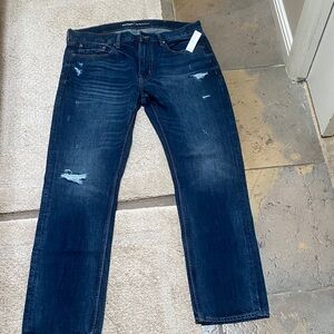 Old Navy Men's Dark Blue Straight Jeans